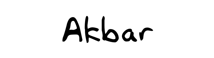 Akbar Free Fonts Download