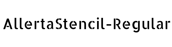 AllertaStencil-Regular Free Fonts Download