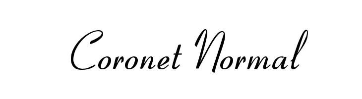 Coronet Rr Bold Font