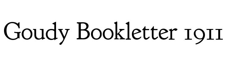 Goudy Bookletter 1911 Free Fonts Download