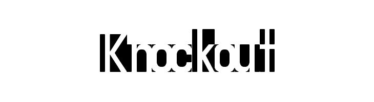 Knockout Free Fonts Download