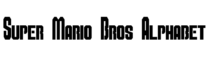 Super Mario Bros Alphabet