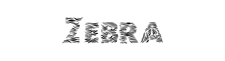 101 Zebra Print Font