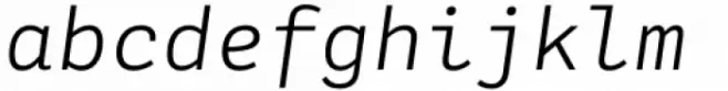 Adelle Mono Light Italic