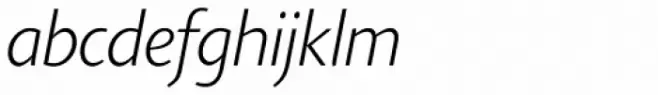 Agilita Pro ExtraLight Italic
