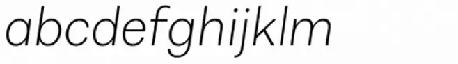 Alergia Grotesk Normal Extra Light Italic