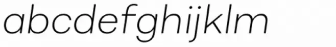 Alergia Grotesk Wide Extra Light Italic