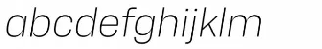 Alfabet Extra Light Italic