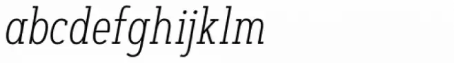 Artegra Slab Condensed ExtraLight Italic