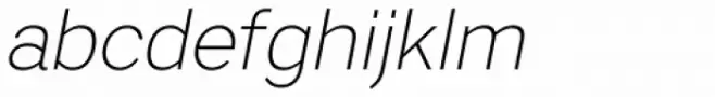 Artico Extra Light Italic