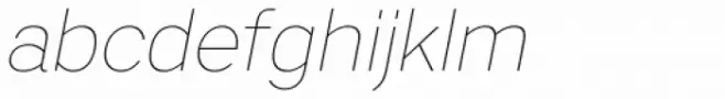 Artico Thin Italic
