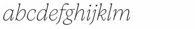 Artusi Extralight Italic