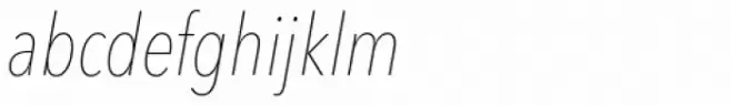 Avenir Next Pro Condensed UltraLight Italic