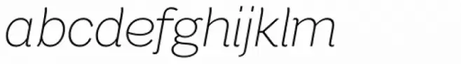 Bright Grotesk Ultra Light Italic