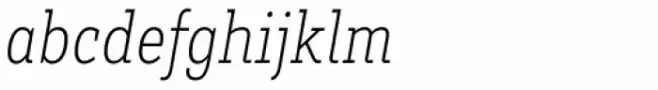 Brix Slab Condensed ExtraLight Italic