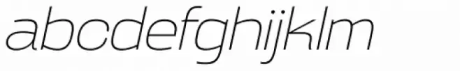 Broadside Extra Light Extended Italic