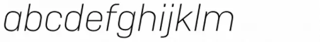 Camber Ultra Light Italic