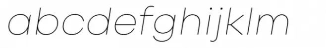 Canava Grotesk Thin Italic