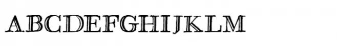 Cinzeled Victorian Alphabet
