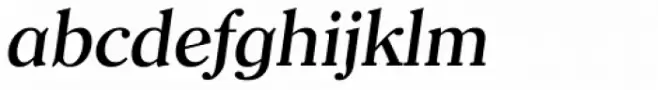 Clearface Serial Medium Italic