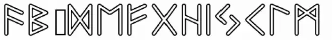 Felt-Tip Futhark Outline