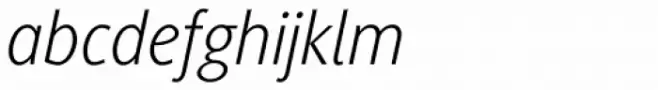 Generis Sans Std Light Italic