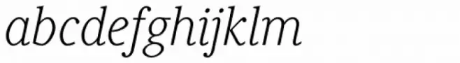 Generis Serif Std Light Italic