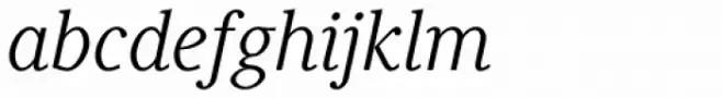 Generis Serif Std Regular Italic