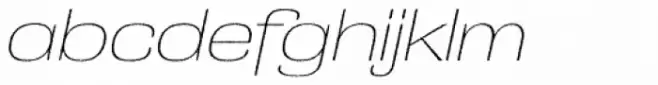 Grange Rough Thin Extended Italic