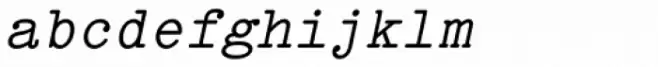 Italian Typewriter Unicode Slanted