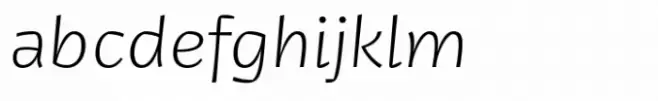 Jantar Flow Extra Light Italic