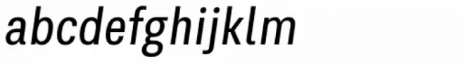 Kommon Grotesk Compressed Italic