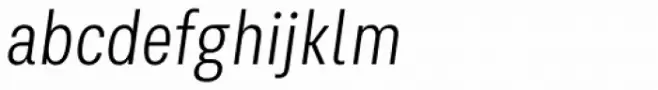 Kommon Grotesk Compressed Light Italic