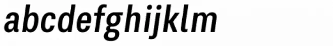 Kommon Grotesk Compressed Medium Italic