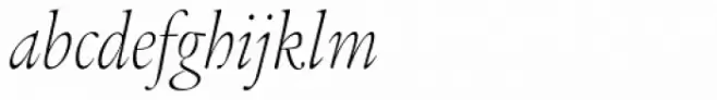 Legacy Serif Pro ExtraLight Condensed Italic
