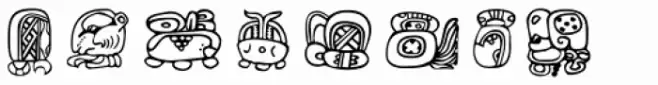 Maya Month Glyphs