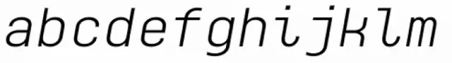 Monospaceland Light Oblique