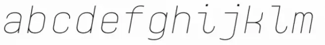 Monospaceland Thin Oblique