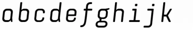 Monostep Rounded Regular Italic