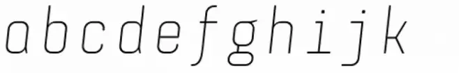 Monostep Rounded Thin Italic