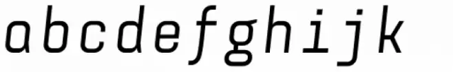 Monostep Straight Regular Italic