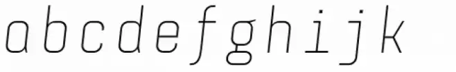 Monostep Straight Thin Italic