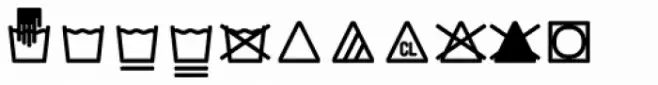 Monostep Washing Symbols Rounded Light
