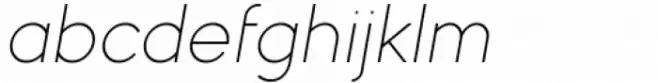 Myna Expanded Thin Italic