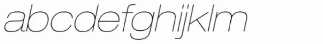 Neue Helvetica Pro 23 Ultra Light Extended Oblique