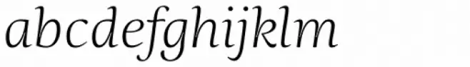 Ninfa Serif Light Italic