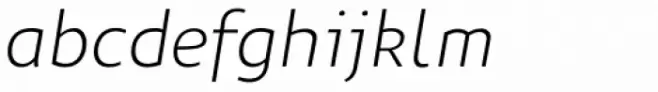 Niva Extra Light Italic