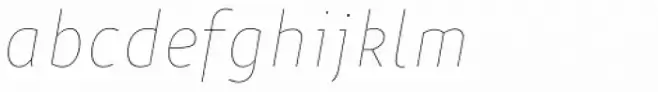 Niva Thin Italic Condensed