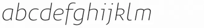 Niva Ultra Light Italic