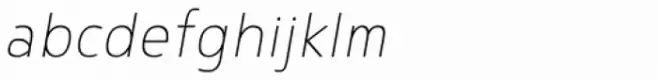 Noyh Slim ExtraLight Italic